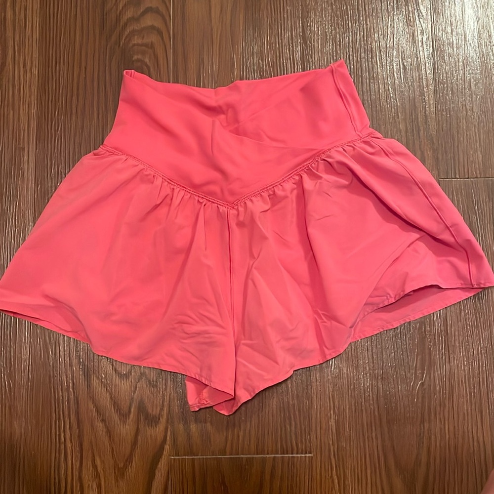 Pink Aerie crossover shorts